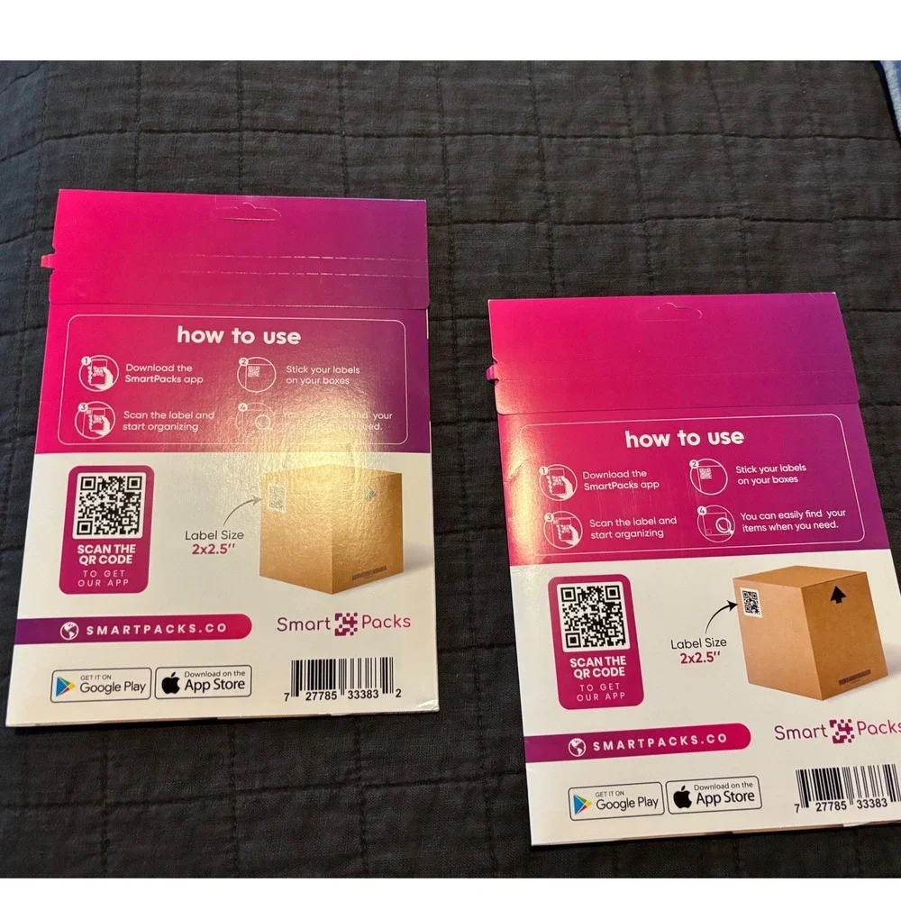 Smart Packs 48 Labels per Sheet‎ Organize Your Storage Label Maker Labels